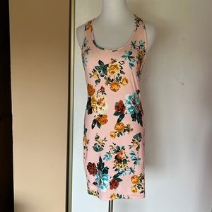 Pink floral dress. Size M